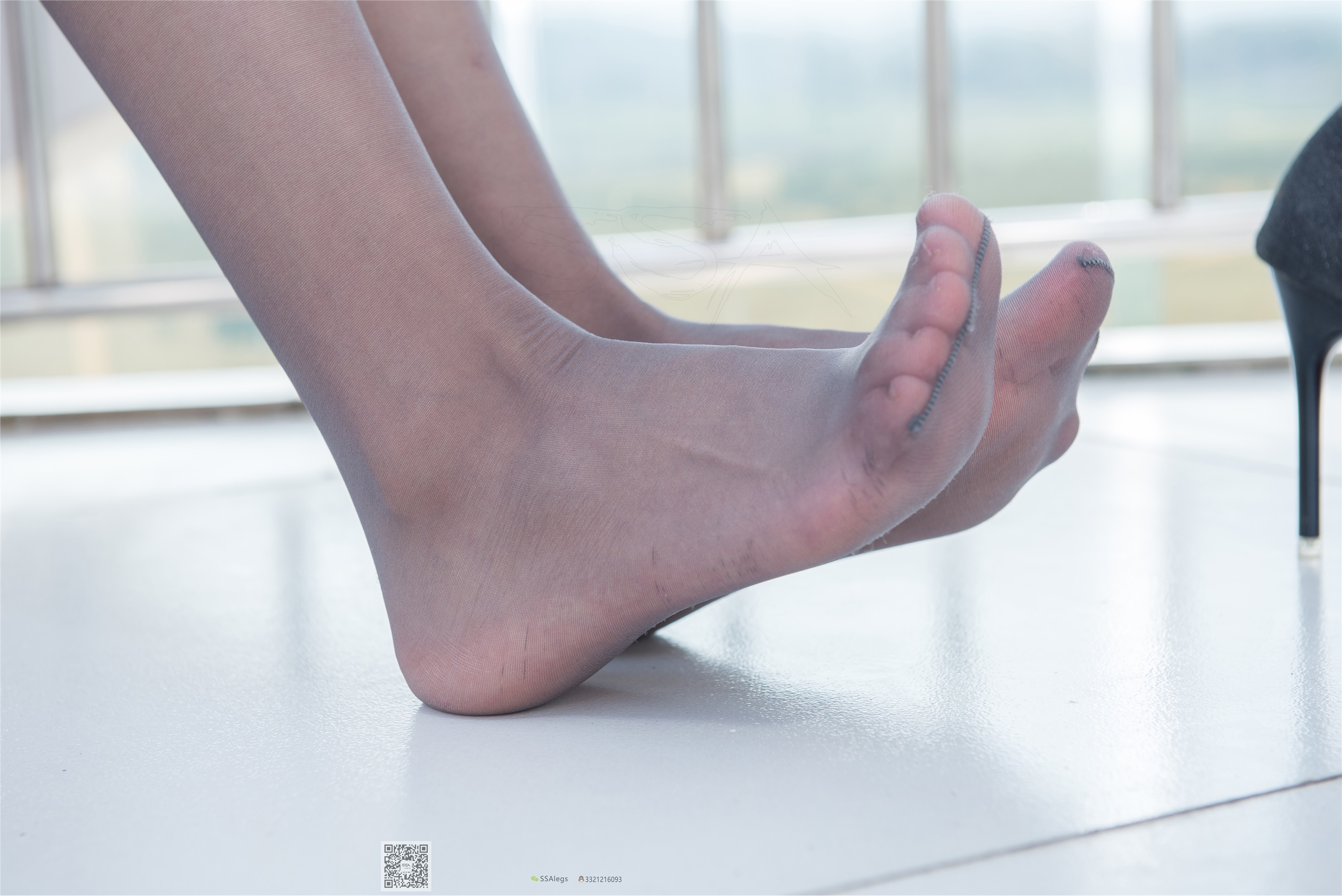 SSA丝社 NO.041 兰兰 灰丝女秘书带你看项目